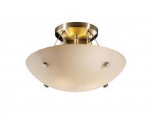  FSN-9650-35-OPAL-NCKL-F1-LED2-2000 - 14" LED Semi-Flush Bowl w/ Finials