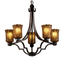  GLA-8500-16-AMBR-NCKL - Argyle 5-Light Chandelier