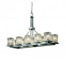  GLA-8650-26-WHTW-NCKL - Montana 10-Light Rectangular Ring Chandelier