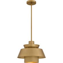  LMI1814BWS - Lumi 1-Light Brushed Weathered Brass Pendant