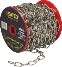  79/210 - 8 Gauge Chain; Nickel Finish; 100 Feet To Reel; 1 Reel To Master; 35lbs Max