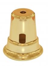  90/2353 - Heavy Duty Cup For Swing Arm Lamps; Polished Brass Finish; 2-1/2" Height; 2-1/4" Diameter