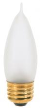  A3567 - 25 Watt CA10 Incandescent; Frost; 2500 Average rated hours; 200 Lumens; Medium base; 130 Volt;