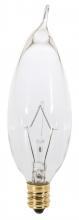  A3574 - 25 Watt CA8 Incandescent; Clear; 2500 Average rated hours; 210 Lumens; Candelabra base; 130 Volt;