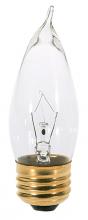  A3666 - 60 Watt CA10 Incandescent; Clear; 2500 Average rated hours; 650 Lumens; Medium base; 130 Volt