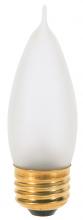  A3668 - 40 Watt CA10 Incandescent; Frost; 2500 Average rated hours; 360 Lumens; Medium base; 130 Volt