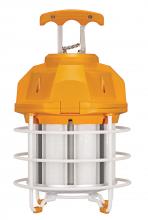  S28939 - 60 Watt LED Hi-lumen temporary hi-bay caged lamp; 5000K; Integrated cord / plug and hook; 120 Volt