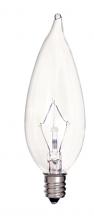  S4466 - 40 Watt CA9 1/2 Incandescent; Clear; 2500 Average rated hours; 380 Lumens; Candelabra base; 120 Volt