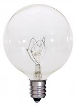  S4471 - 25 Watt G16 1/2 Incandescent; Clear; 2500 Average rated hours; 212 Lumens; Candelabra base; 120 Volt