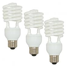  S5544 - 23 Watt; Mini Spiral Compact Fluorescent; 2700K; 82 CRI; Medium base; 120 Volt; 3-pack