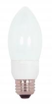  S7323 - 7 Watt; B11 Compact Fluorescent; 5000K; 82 CRI; Medium base; 120 Volt