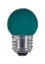  S9163 - 1.2 Watt LED; S11; Ceramic Green; Medium base; 120 Volt; Carded