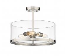  3032SF-PN - 3 Light Semi Flush Mount