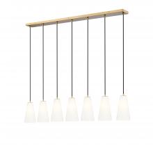  3043P6-7L-MGLD - 7 Light Linear Chandelier