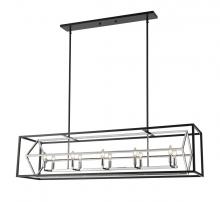  457-10L-CH-MB - 10 Light Linear Chandelier