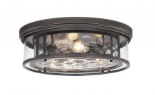  493F4-BRZ - 4 Light Flush Mount