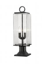  592PHMR-533PM-BK - 2 Light Outdoor Pier Mounted Fixture