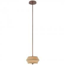  1042-206 - Sunrise 2Lt Mini Pendant Classic Bronze W/ Plain Shade