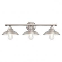  6354400 - 3 Light Wall Fixture Brushed Nickel Finish