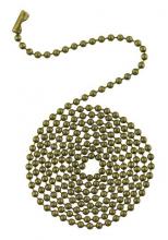  7706400 - 3 Ft. Beaded Chain with Connector Antique Brass Finish