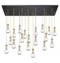  172BK-451-1P-BB-G451-5CL-20 - Owego - 21 Light - 71 inch - Brushed Brass - Multi Pendant