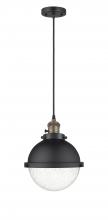  201CSW-BAB-HFS-84-BK - Hampden - 1 Light - 9 inch - Black Antique Brass - Cord hung - Mini Pendant