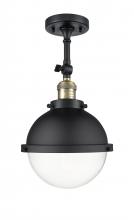  201F-BAB-HFS-82-BK-LED - Hampden - 1 Light - 9 inch - Black Antique Brass - Semi-Flush Mount