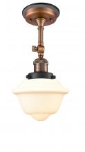  201FBP-ACBK-G531 - Oxford - 1 Light - 7 inch - Antique Copper - Semi-Flush Mount