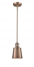  201S-AC-M9-AC-LED - Addison - 1 Light - 5 inch - Antique Copper - Stem Hung - Mini Pendant