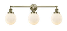  205-AB-G201-6 - Beacon - 3 Light - 30 inch - Antique Brass - Bath Vanity Light