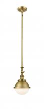  206-BB-HFS-61-BB - Hampden - 1 Light - 7 inch - Brushed Brass - Stem Hung - Mini Pendant