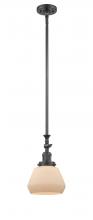  206-OB-G171 - Fulton - 1 Light - 7 inch - Oil Rubbed Bronze - Stem Hung - Mini Pendant