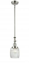  206-PN-G302 - Colton - 1 Light - 6 inch - Polished Nickel - Stem Hung - Mini Pendant