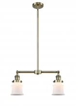  209-AB-G181S-LED - Canton - 2 Light - 21 inch - Antique Brass - Stem Hung - Island Light