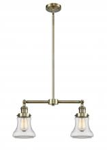  209-AB-G192-LED - Bellmont - 2 Light - 21 inch - Antique Brass - Stem Hung - Island Light