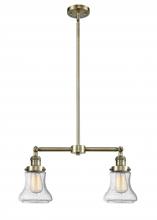  209-AB-G194-LED - Bellmont - 2 Light - 21 inch - Antique Brass - Stem Hung - Island Light