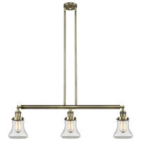  213-AB-G192-LED - Bellmont - 3 Light - 39 inch - Antique Brass - Stem Hung - Island Light