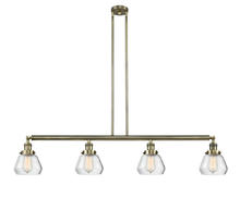  214-AB-G172-LED - Fulton - 4 Light - 51 inch - Antique Brass - Stem Hung - Island Light