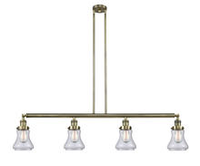  214-AB-G192-LED - Bellmont - 4 Light - 51 inch - Antique Brass - Stem Hung - Island Light