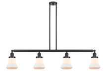  214-BK-G191-LED - Bellmont - 4 Light - 51 inch - Matte Black - Stem Hung - Island Light