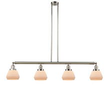  214-PN-G171 - Fulton - 4 Light - 51 inch - Polished Nickel - Stem Hung - Island Light