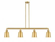  214-SG-M9-SG-LED - Addison - 4 Light - 50 inch - Satin Gold - Stem Hung - Island Light