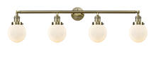  215-AB-G201-6 - Beacon - 4 Light - 42 inch - Antique Brass - Bath Vanity Light