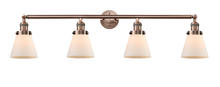  215-AC-G61 - Cone - 4 Light - 42 inch - Antique Copper - Bath Vanity Light