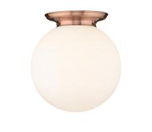  221-1F-AC-G201-16 - Beacon - 1 Light - 16 inch - Antique Copper - Flush Mount