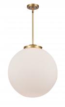 Innovations Lighting 221-1S-BB-G201-18 - Beacon - 1 Light - 18 inch - Brushed Brass - Cord hung - Pendant