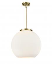  221-3S-AB-G121-16-LED - Athens - 3 Light - 16 inch - Antique Brass - Cord hung - Pendant