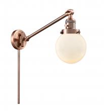  237-AC-G201-6-LED - Beacon - 1 Light - 6 inch - Antique Copper - Swing Arm