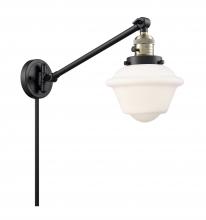  237-BAB-G531-LED - Oxford - 1 Light - 8 inch - Black Antique Brass - Swing Arm