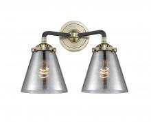  284-2W-BAB-G63-LED - Cone - 2 Light - 14 inch - Black Antique Brass - Bath Vanity Light